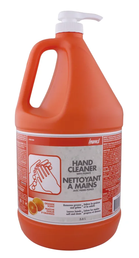 Nettoyant à mains avec abrasifs et pompe 