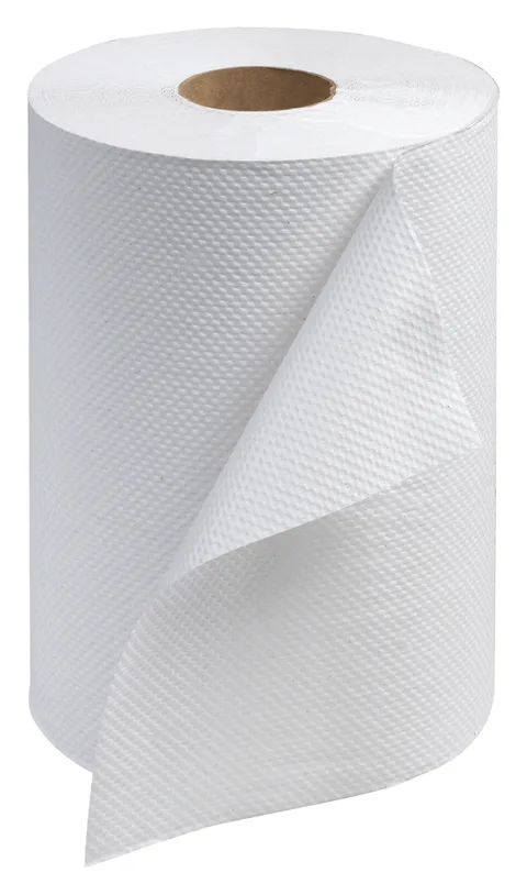 Papier à main blanc en rouleau