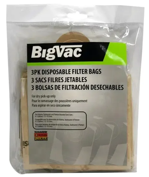 Sac pour aspirateur Bigvac