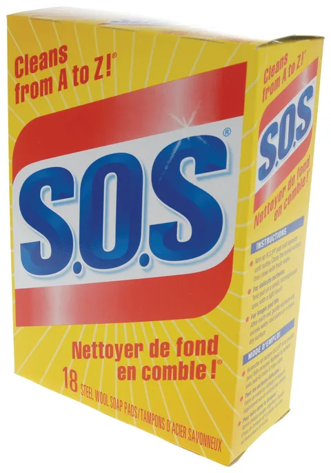 Tampon à récurer avec savon 