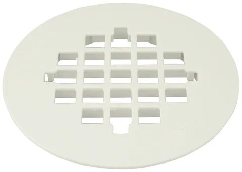 Grille blanche pour drain de douche compression 