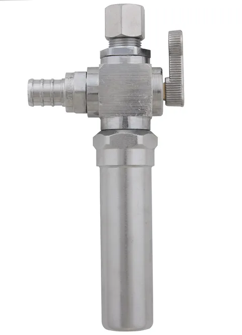 Mini valve à bille 1/4 de tour pex-B x comp avec antibélier AA