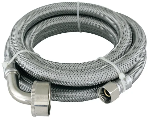 Connecteur tressé de lave-vaisselle coudé 