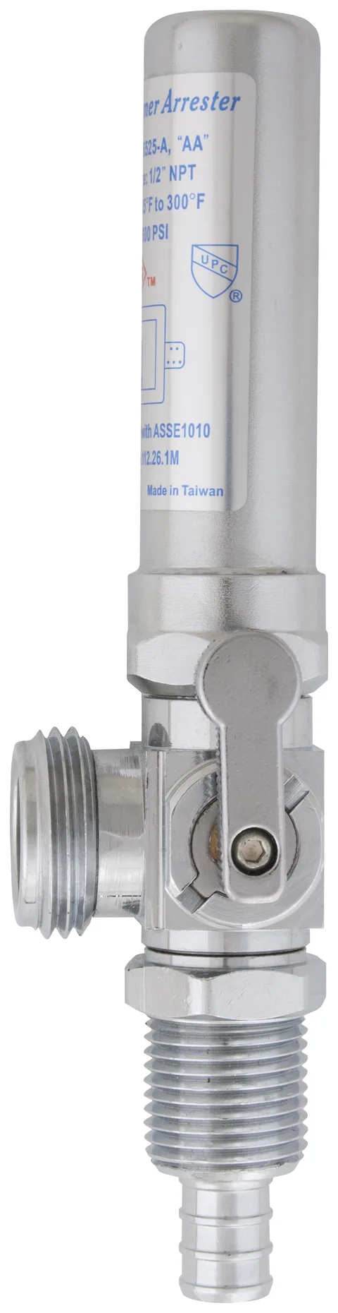 Valve à bille 1/4 de tour pex-B pour machine à laver avec antibélier