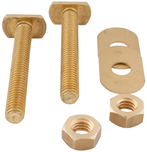 Boulons de toilette de plancher à grosse tête laiton 