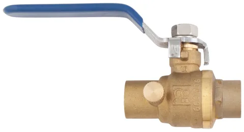 Valve à bille 1/4 de tour à souder avec drain 