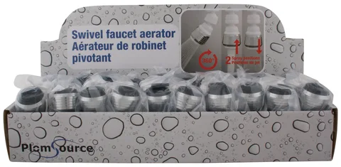 Présentoir de comptoir d'aérateur double pivotant 