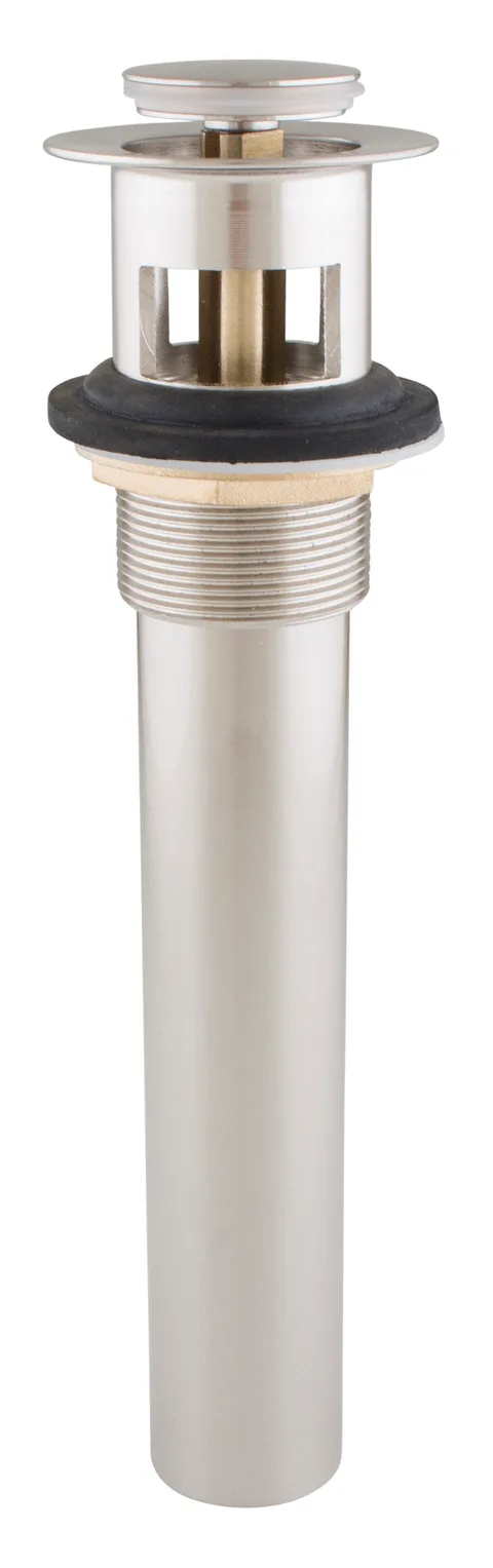 Crépine de lavabo 1 1/4" x 8" 2 pièces avec bouchon à cliquer 