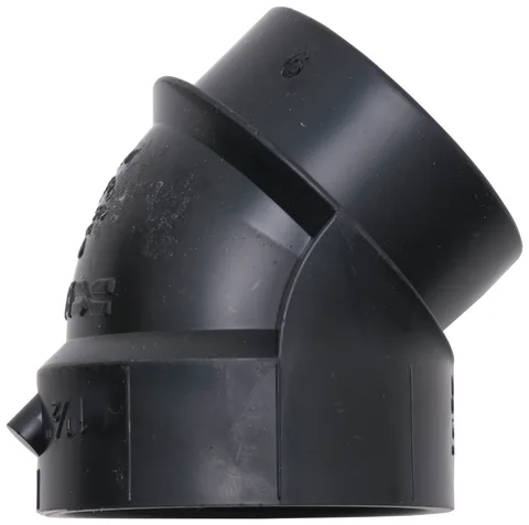 Coude 45D mâle (spigot) DWV en ABS 