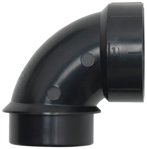 Coude 90D mâle (spigot) DWV en ABS 