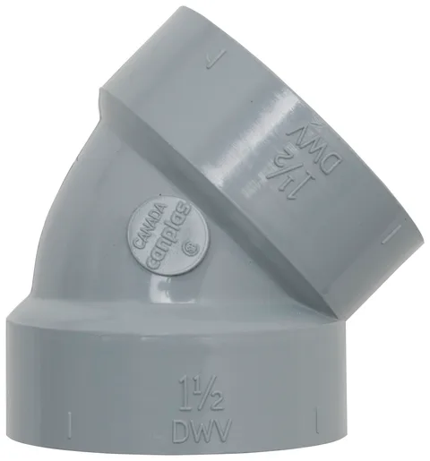Coude 45D DWV en PVC 