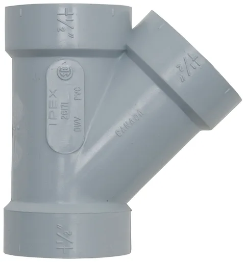 Y 45D DWV en PVC 