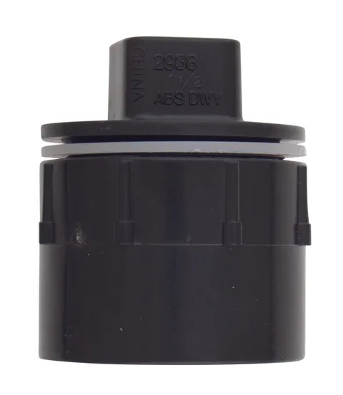 Adaptateur femelle (hub) DWV en ABS avec bouchon 