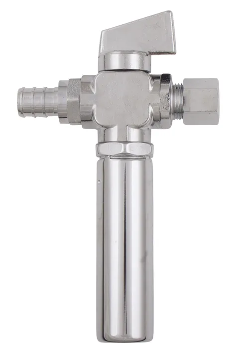 Mini valve à bille 1/4 de tour pex-B x comp avec antibélier AA