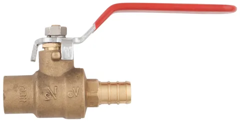 Valve à bille 1/4 de tour cuivre x pex-B