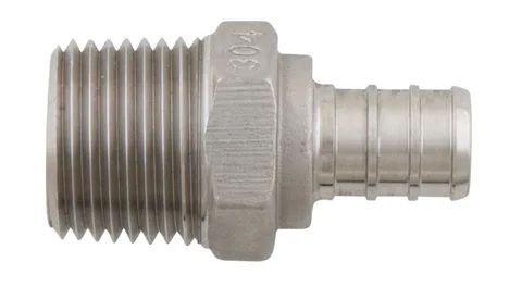 Adaptateur pex-B x MPT en acier inoxydable
