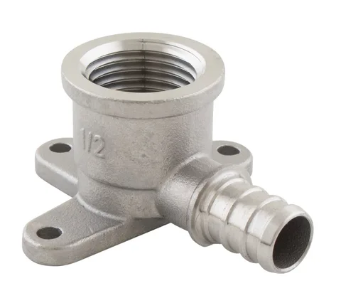 Coude de fixation 90D pex-B en acier inoxydable