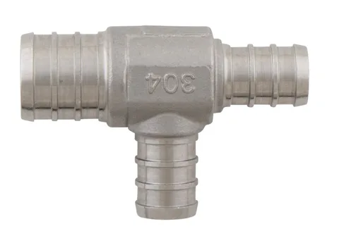 Té réduit pex-B en acier inoxydable