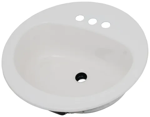 Lavabo en acier émaillé 3 trous