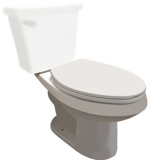 Cuvette allongée de 16,5'' de hauteur