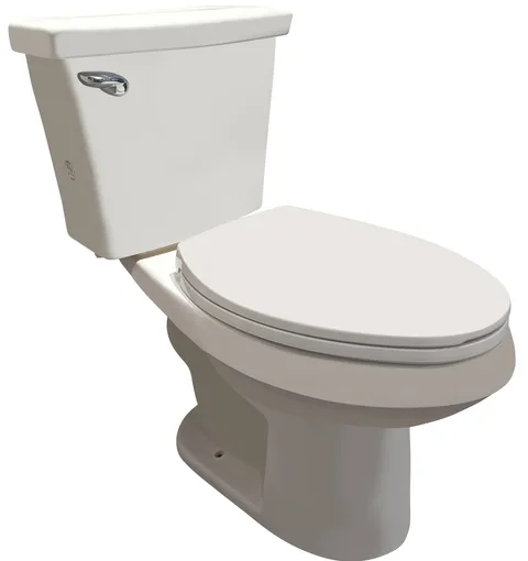Toilette allongée complète 2 pièces avec trop-plein