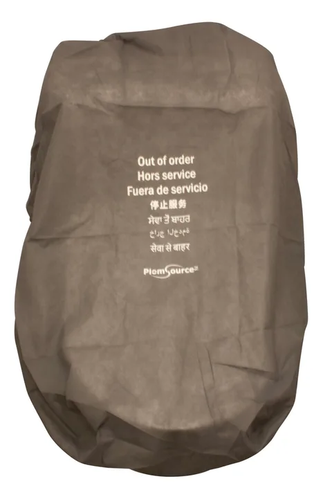 Couvre urinoir ou de toilette jetable gris