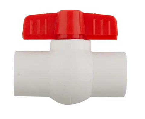 Valve à bille collée SCH40 en PVC 