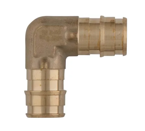 Coude 90D pex-A en laiton 