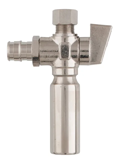 Mini valve à bille 1/4 de tour pex-A x comp avec antibélier AA