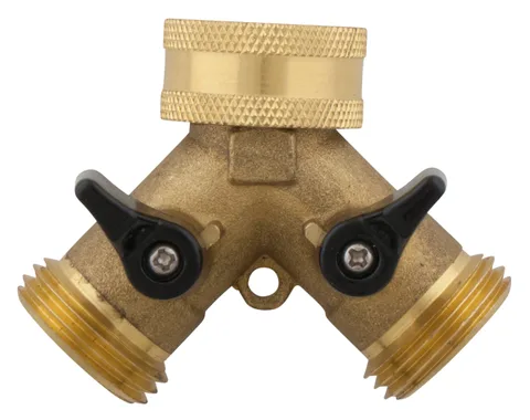 Raccord de tuyau en Y avec valves 