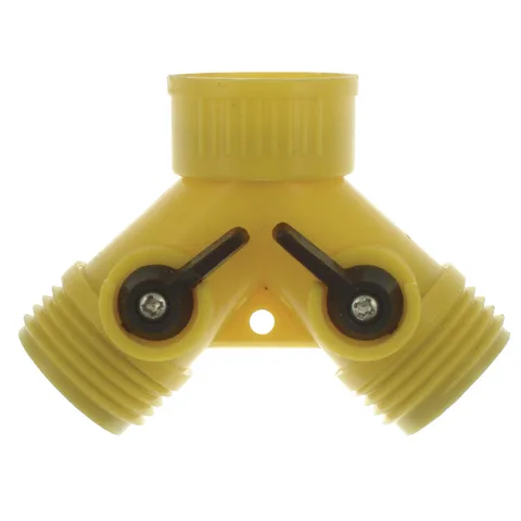 Raccord de tuyau en Y avec valves