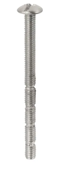 Vis machine M4 sectionnable à tête ronde embout combiné 